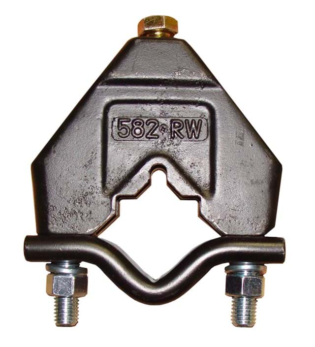 NORWEST 5/8'' x 2'' CAST CLAMP W/REMOVABLE NUTS FOR 2 1/4''