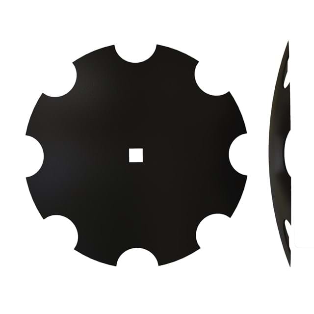 NOTCHED DISC BLADE 16'' x 3mm W/ 1'' SQUARE CENTER