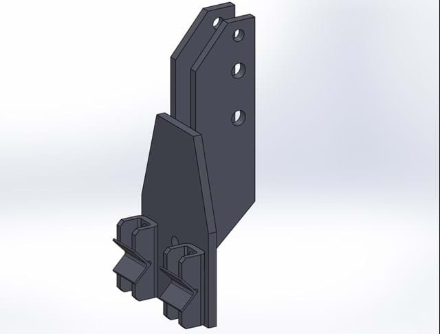 CENTER MAST FOR 2-1/4'' DIA. BAR - WITH NO HARDWARE